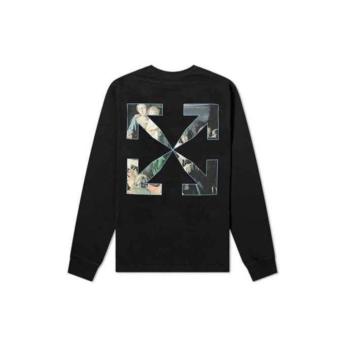 Caravaggio Multi-Color Our Lady Painting Arrow Long Sleeves Ordinary Version Black