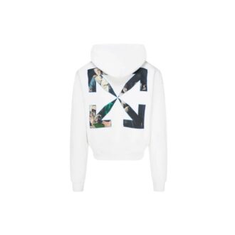 Caravaggio Painting Over Hood White Blac Fw20 Mens Logo Sweater