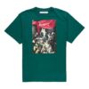 Caravaggio Painting Pattern Short Sleeve Loose Fit Green