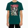 Caravaggio Painting Pattern Short Sleeve Loose Fit Green