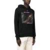 Caravaggio Print Cotton Hoodie “Black Cyclamen”