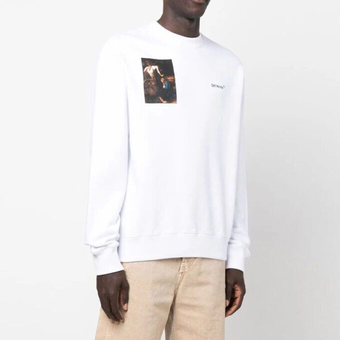 Caravaggio-print Sweatshirt “White”
