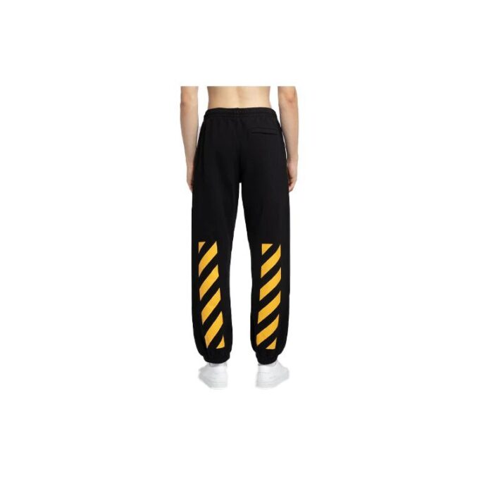 Caravaggio-Print Track Pants “Black Yellow”