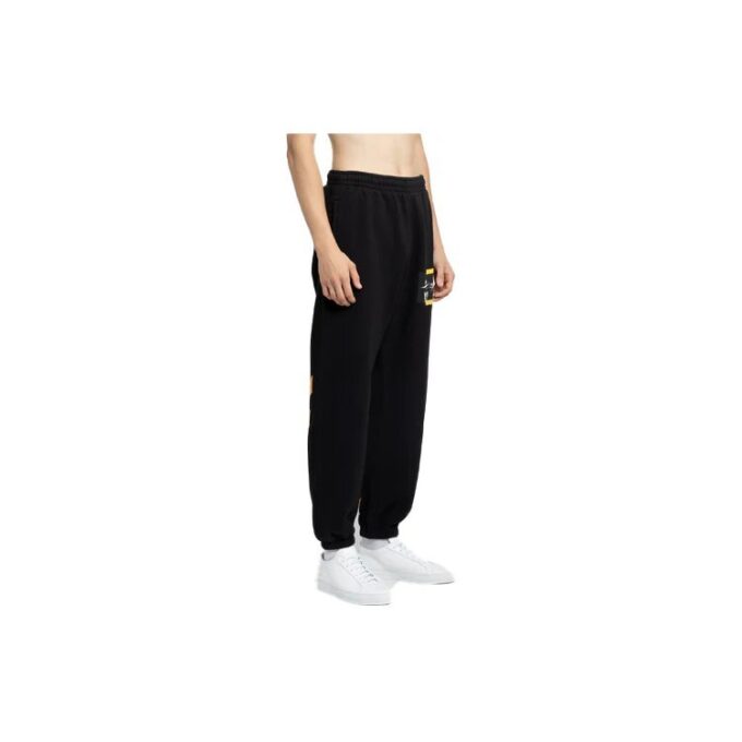 Caravaggio-Print Track Pants “Black Yellow”