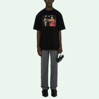 Caravaggio Short-Sleeve Over Tee “Black/Red”