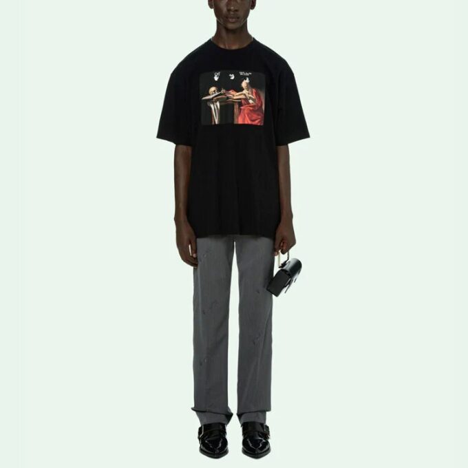 Caravaggio Short-Sleeve Over Tee “Black/Red”