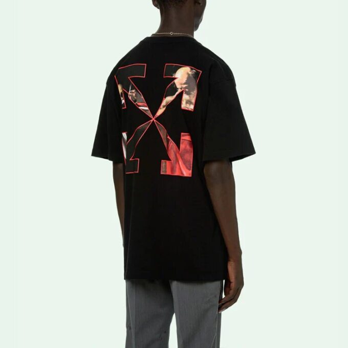 Caravaggio Short-Sleeve Over Tee “Black/Red”