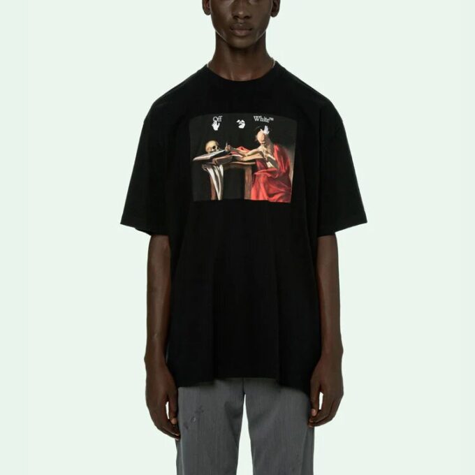 Caravaggio Short-Sleeve Over Tee “Black/Red”