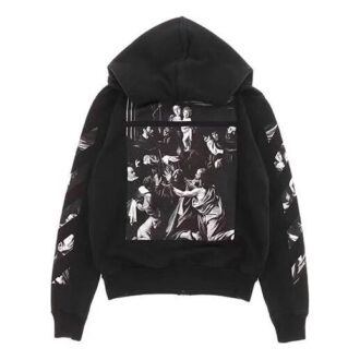 Caravaggio Square Slim Zip Hoodie “Black/Multicolor”