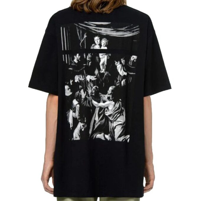 Caravaggio Square SS Over Tee “Black White”