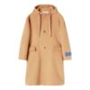 Cashmere Hooded Midi Coat “Khaki”