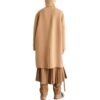 Cashmere Hooded Midi Coat “Khaki”