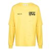 Casual Alphabet Printing Long Sleeves Version Yellow