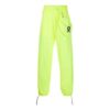 Casual Zipper Pocket Logo Printing Sports Pants/Trousers/Joggers Loose Fit Green