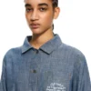 Chambray Denim Pajama Shirt