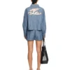 Chambray Denim Pajama Shorts