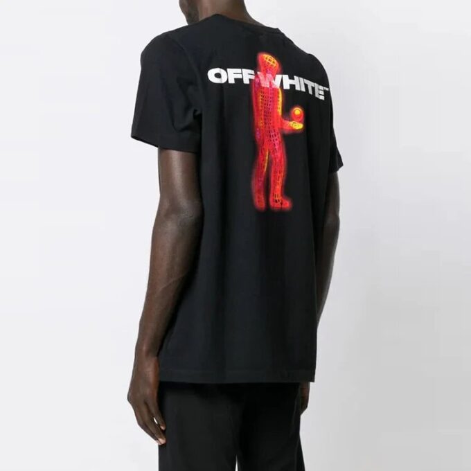 Character Earth Printing T-Shirt “Black Red”