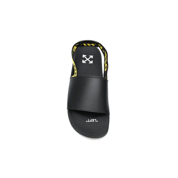 Character Slippers Fashion Sandals Black Yellow
