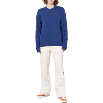 Checkerboard Logo Intarsi Knit Jumper