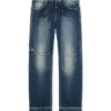 Cherry Diagonal Twist Stack Jeans