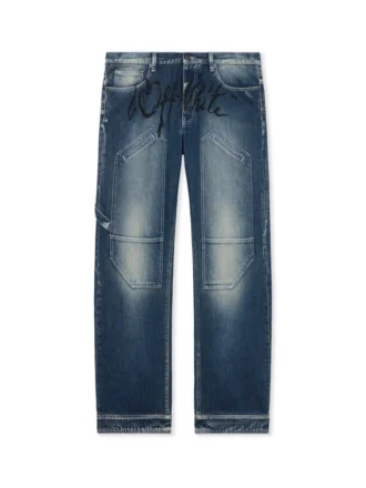 Cherry Diagonal Twist Stack Jeans