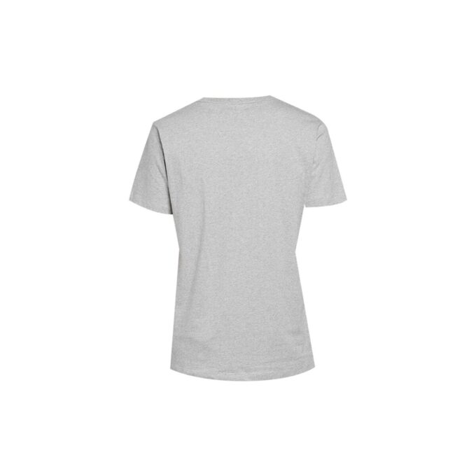 Chest Alphabet Logo Slim Fit Short Sleeve Gray