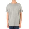 Chest Alphabet Logo Slim Fit Short Sleeve Gray