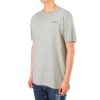 Chest Alphabet Logo Slim Fit Short Sleeve Gray