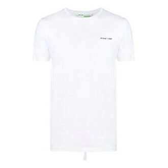Chest Alphabet Logo Slim Fit Short Sleeve White