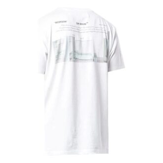 Chest logo Back Printing Short Sleeve Ordinary Version White