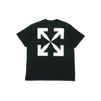 Chest Painting Printing Short Sleeve Black