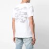 Chest Pattern Printing Short Sleeve Ordinary Version White