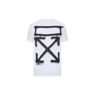 Chest Printing Short Sleeve White