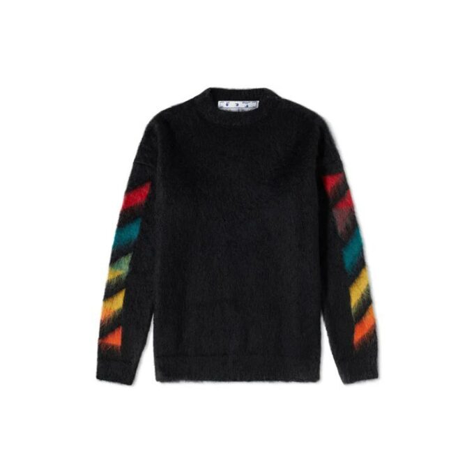 Classic Arrow Logo Printing Pullover Knit Black