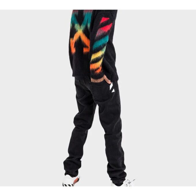 Classic Arrow Logo Printing Pullover Knit Black