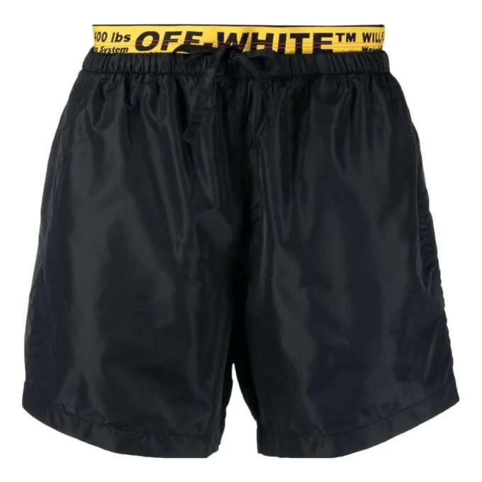 Classic Industrial logo-trim Swim Shorts
