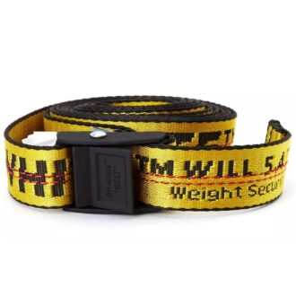 Classic Industrial Style Automatic Buckle Belt Yellow width2.5cm