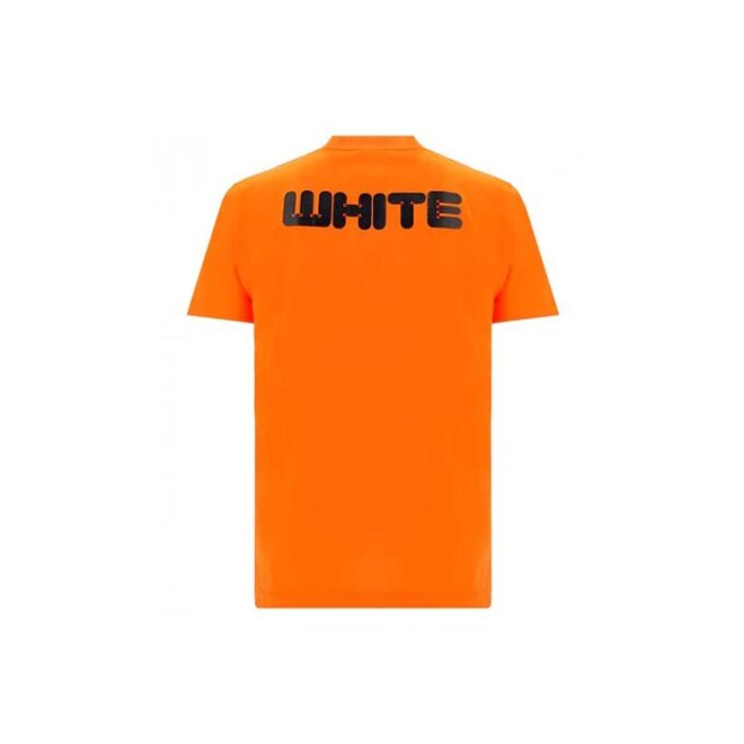 Classic Logo Printing Short Sleeve Orange