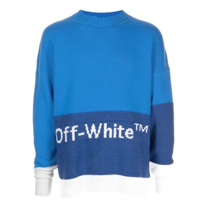Color Block Off Crewneck