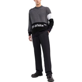 Color Block Off Crewneck