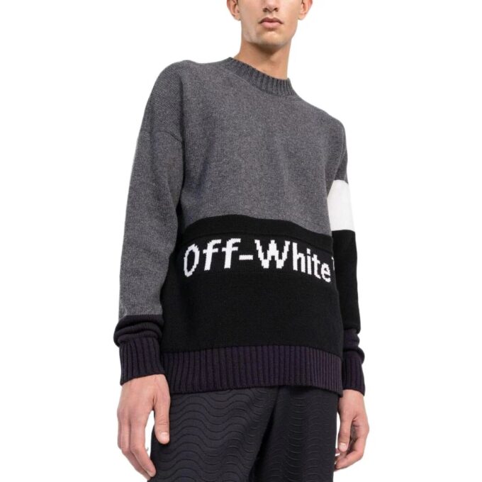Color Block Off Crewneck