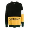 Colorblock Alphabet Knit Black