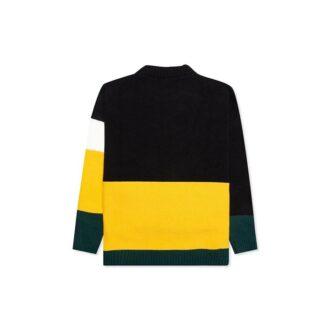 Colorblock Alphabet Knit Black