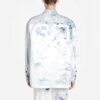 Colour Colour Rendering Ink Lapel Loose Denim Jacket Men White