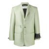 Contour Solid Color Jacket Loose Fit Green