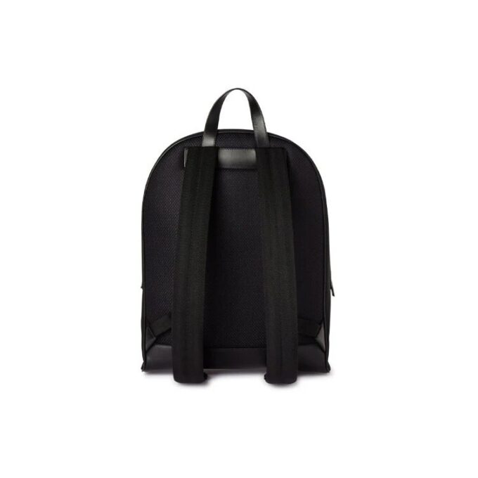 Core Round Logo Print Backpack “Black”