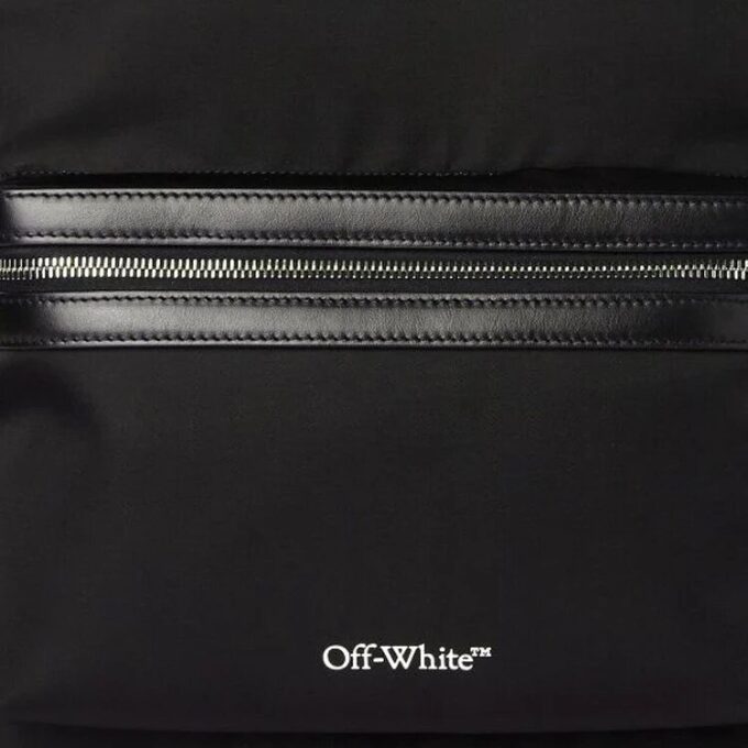 Core Round Logo Print Backpack “Black”