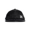 Cotton Applique Peaked cap Black