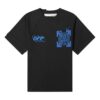 Cotton Classic Arrow Logo Printing Round Neck Short Sleeve Black