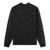Cotton High Collar Long Sleeves Black